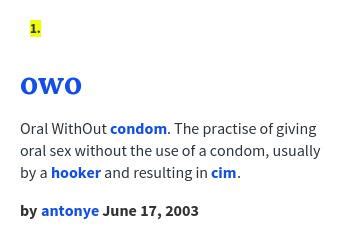OWO - Oral without condom Prostitute Leu